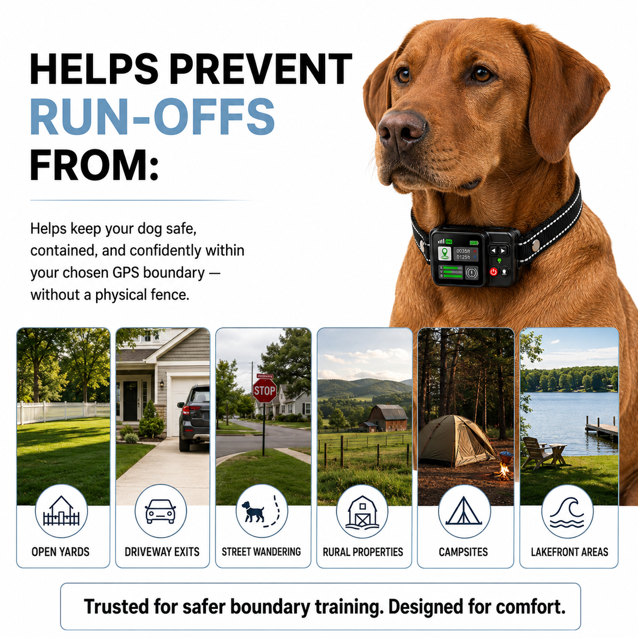 RoamGuard GPS Fence Collar